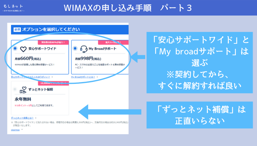 WIMAXの申し込み手順　パート3
